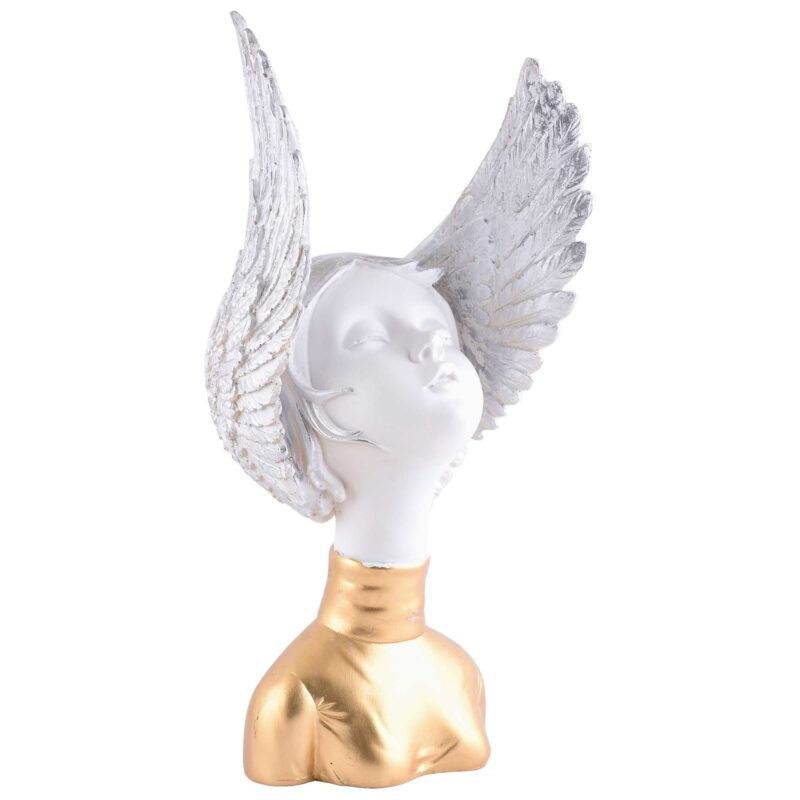 Resin Greek Angel Statue Small Angel Girl Garden Figurine Roman Angel Sculpture for Indoor Outdoor Home Garden Decoration - Image 2